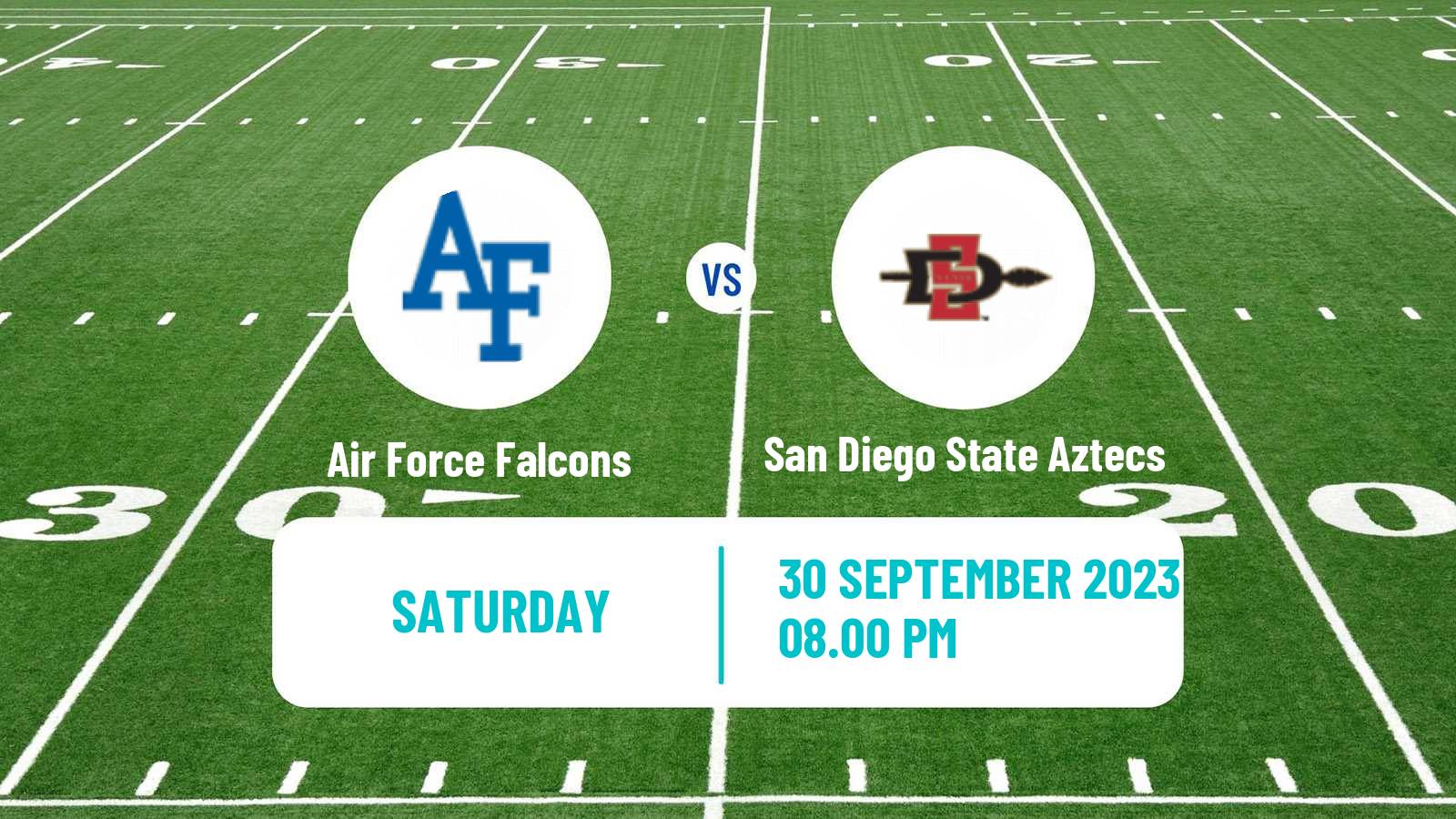 American football NCAA College Football Air Force Falcons - San Diego State Aztecs