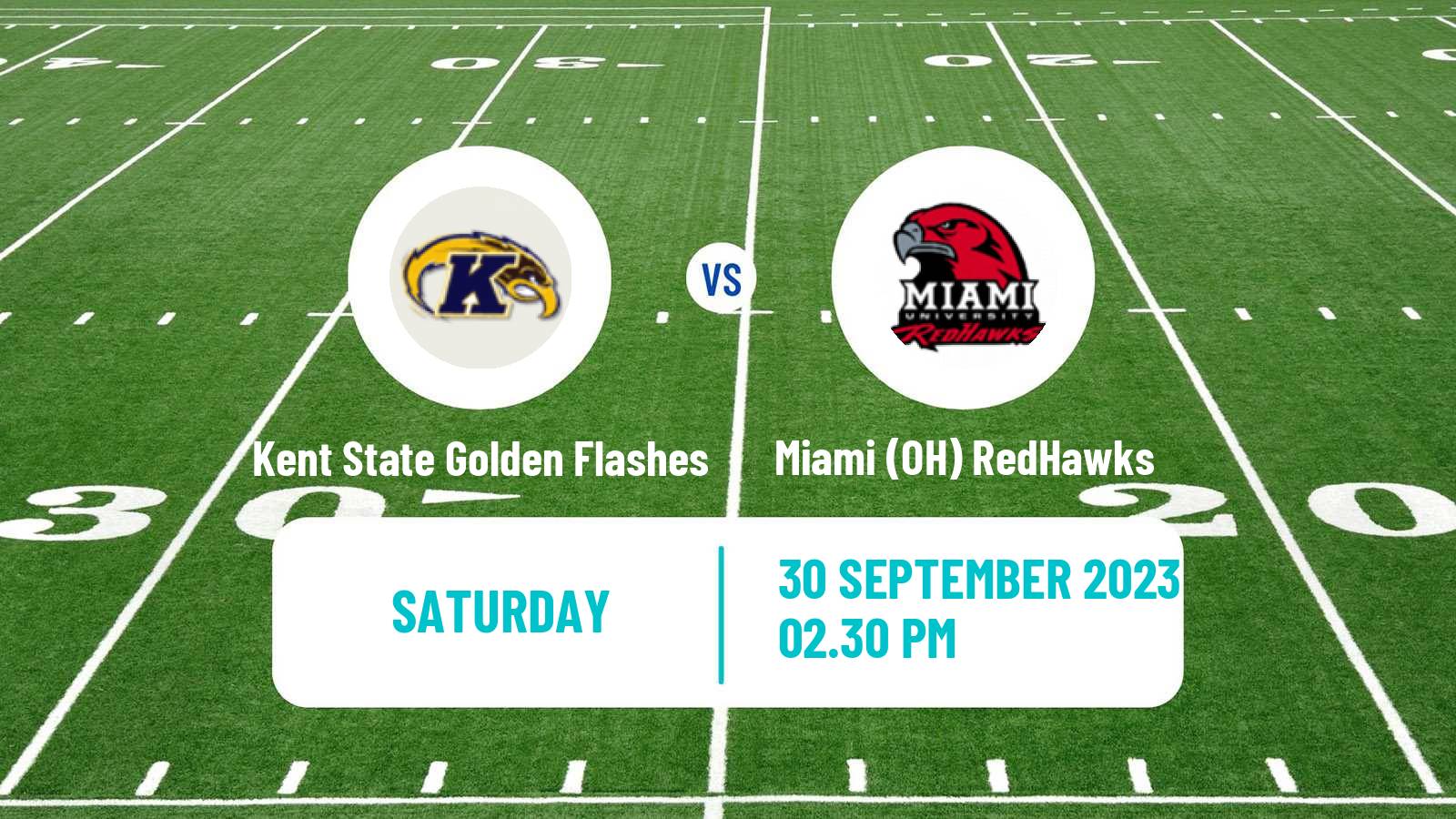 American football NCAA College Football Kent State Golden Flashes - Miami (OH) RedHawks