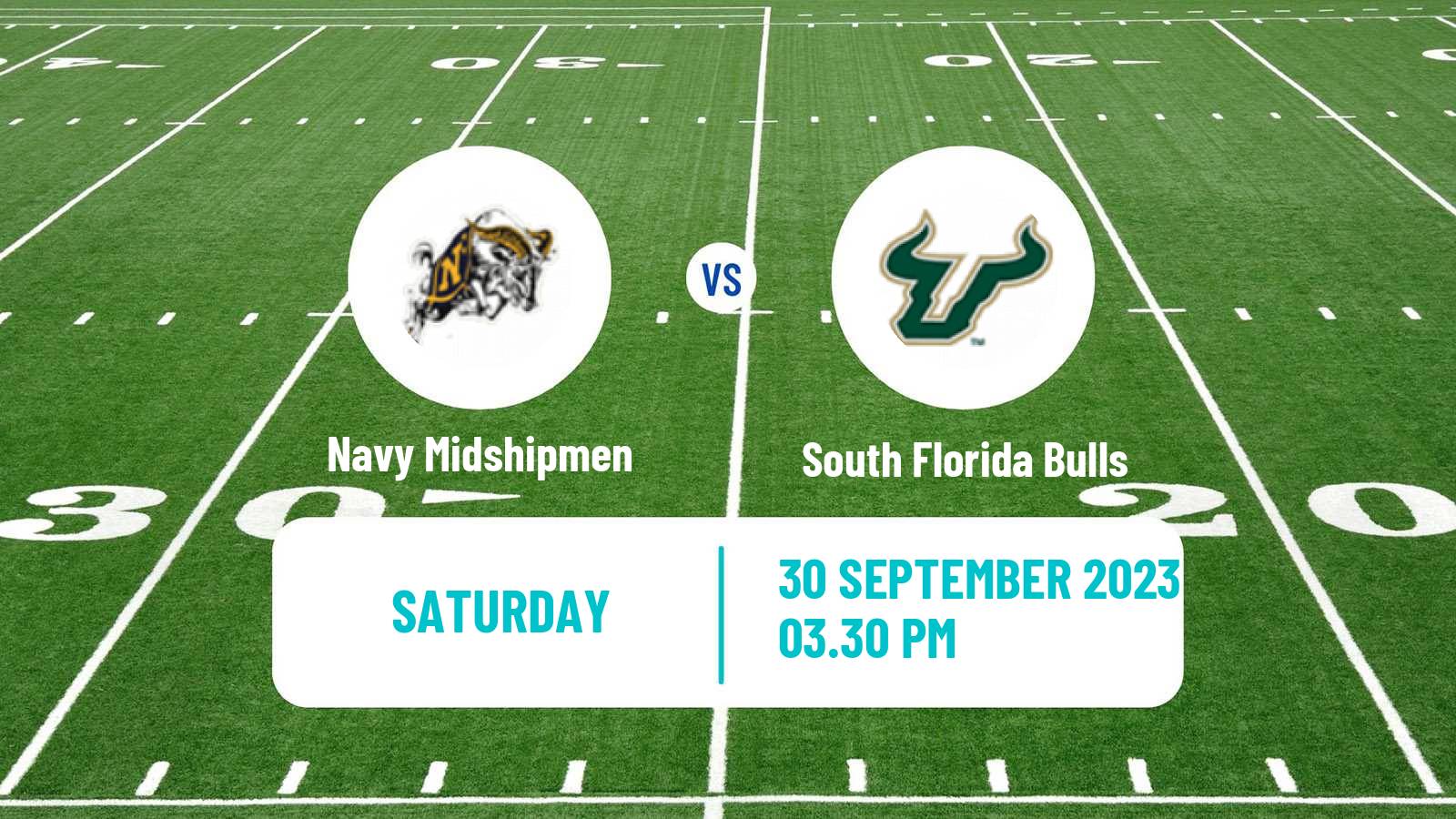 American football NCAA College Football Navy Midshipmen - South Florida Bulls