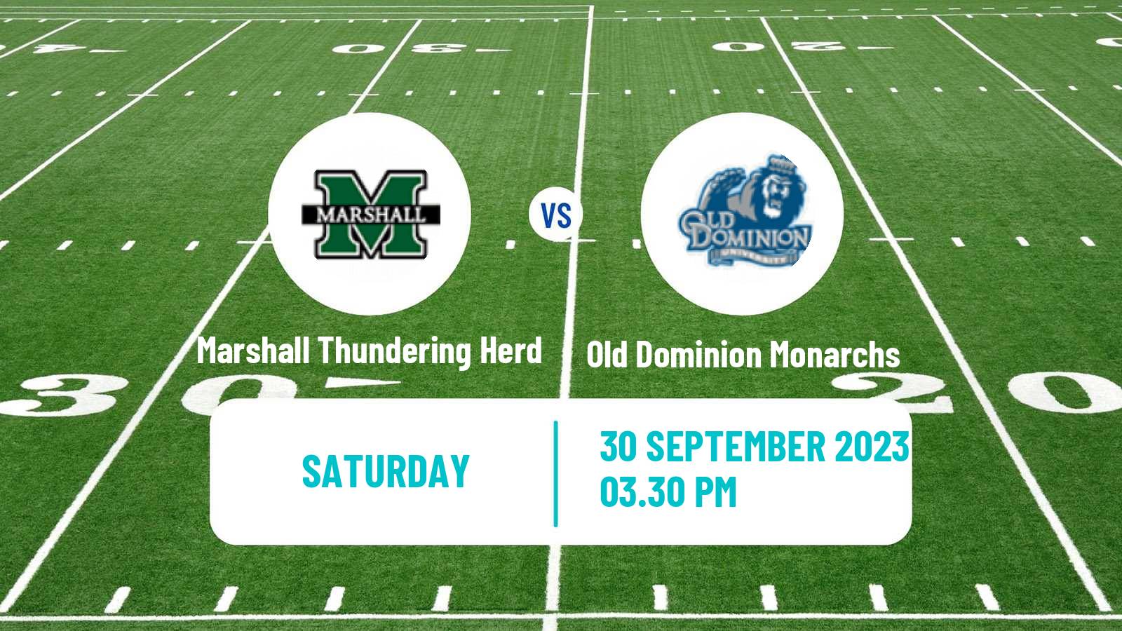 American football NCAA College Football Marshall Thundering Herd - Old Dominion Monarchs