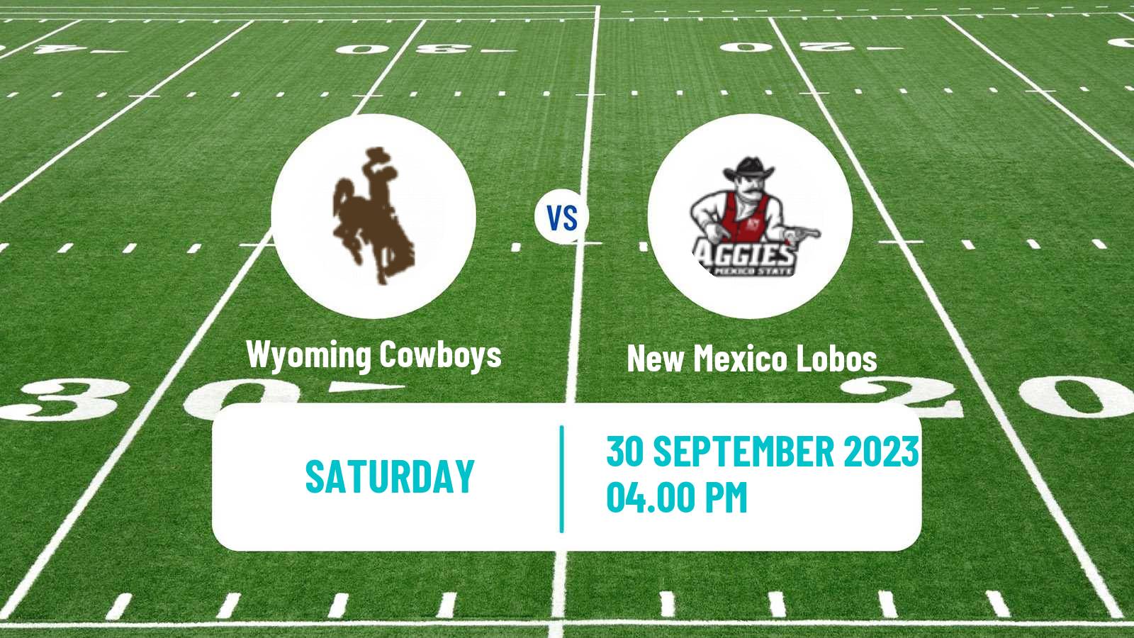 American football NCAA College Football Wyoming Cowboys - New Mexico Lobos