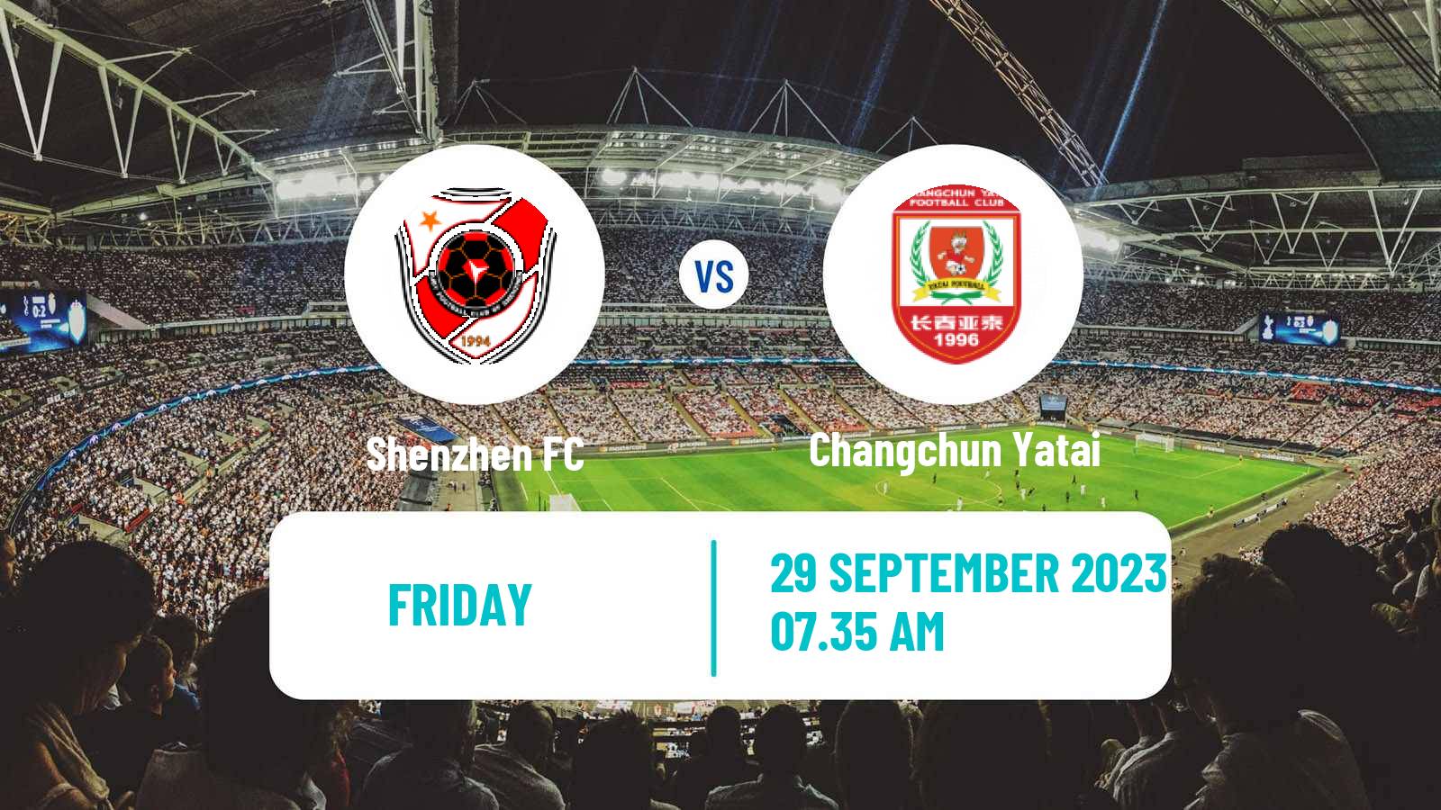 Soccer Chinese Super League Shenzhen - Changchun Yatai