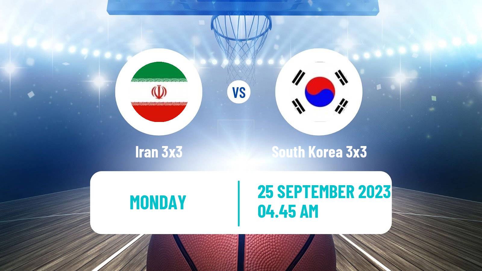 Basketball Asian Games Basketball 3x3 Iran 3x3 - South Korea 3x3
