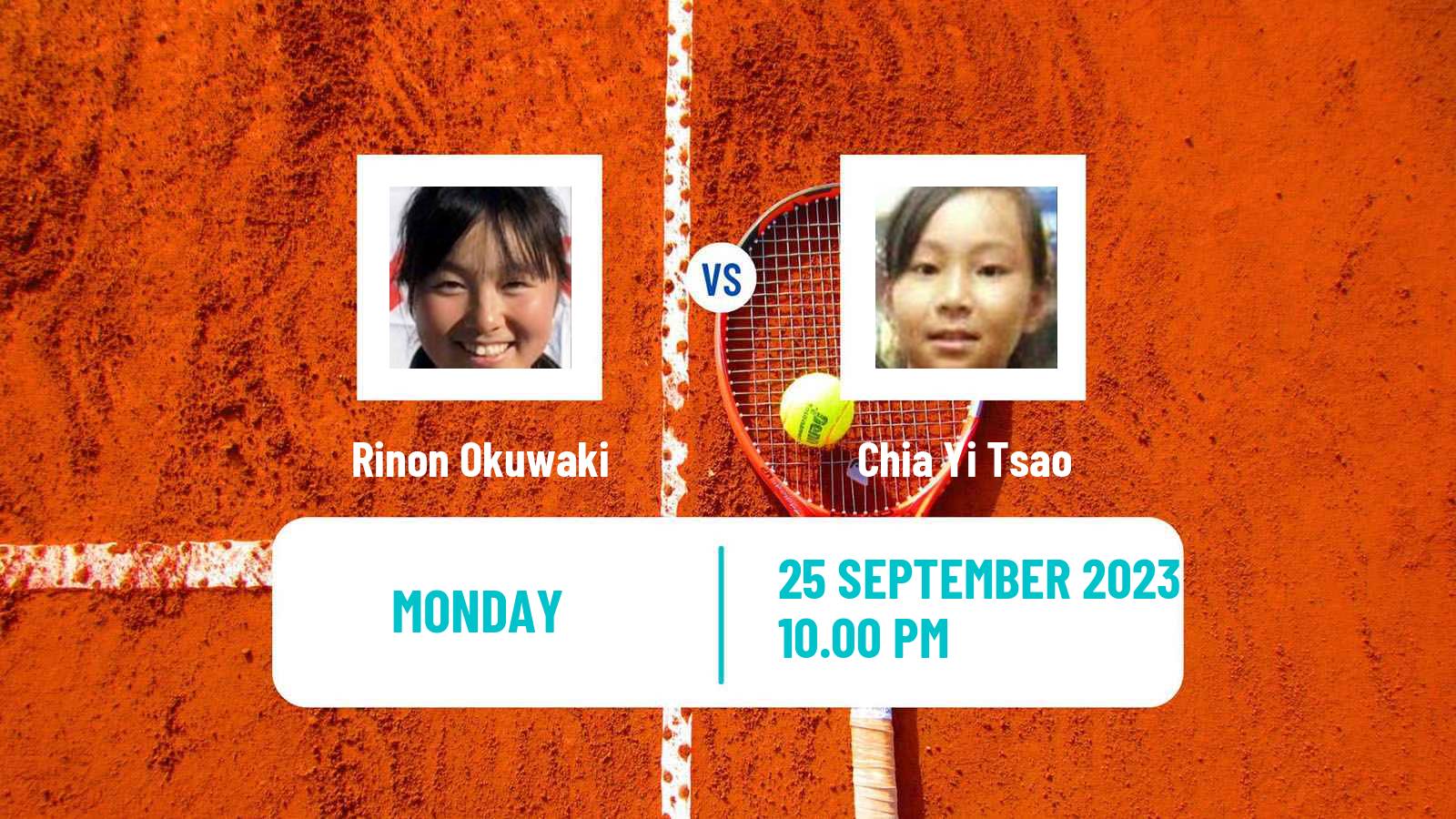 Tennis ITF W40 Nanao Women Rinon Okuwaki - Chia Yi Tsao