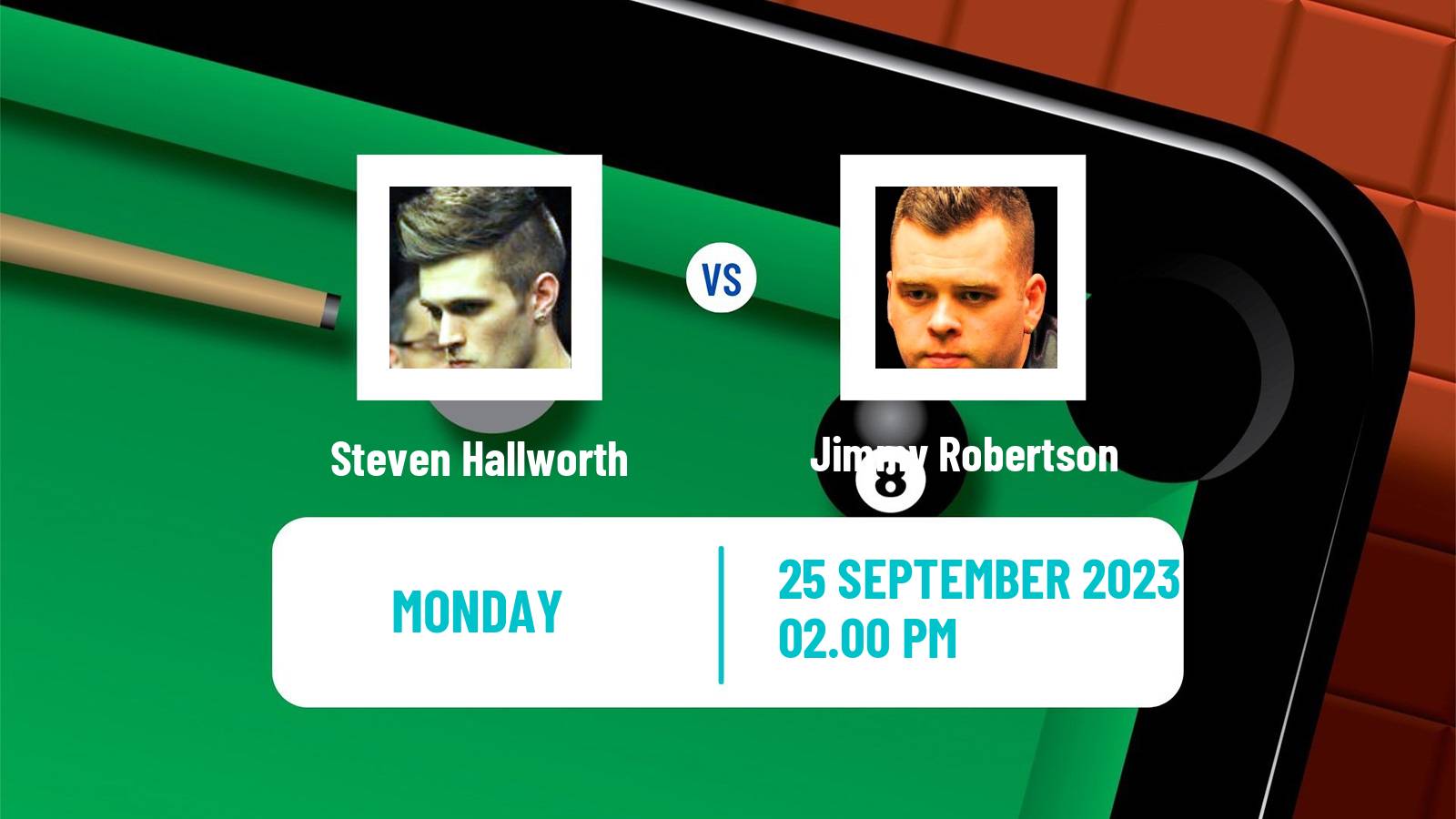 Snooker British Open Steven Hallworth - Jimmy Robertson