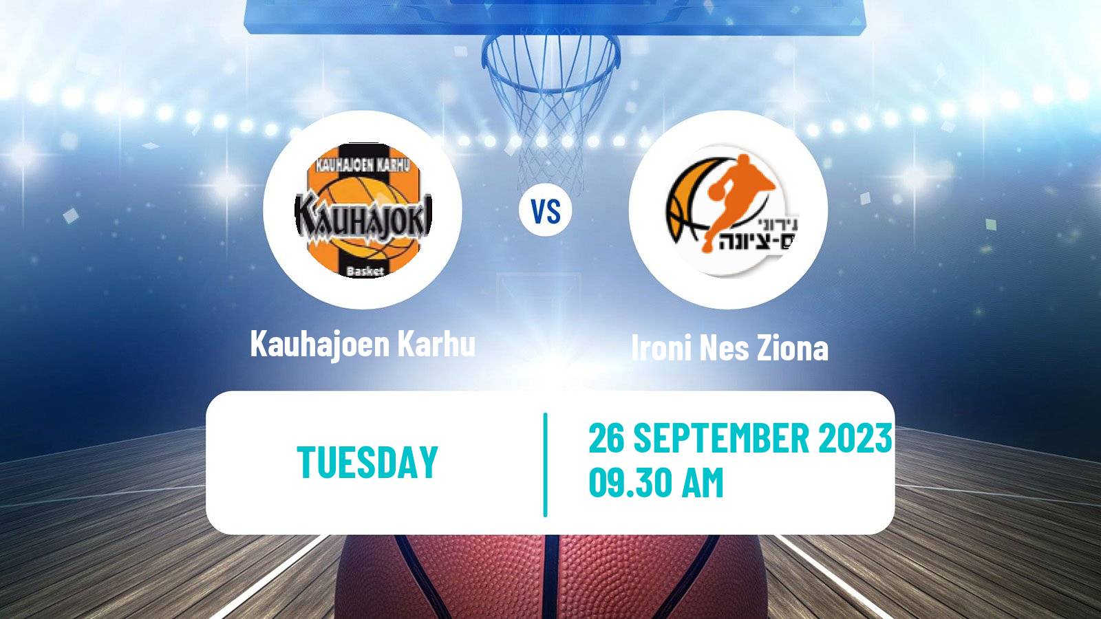 Basketball Champions League Basketball Kauhajoen Karhu - Ironi Nes Ziona