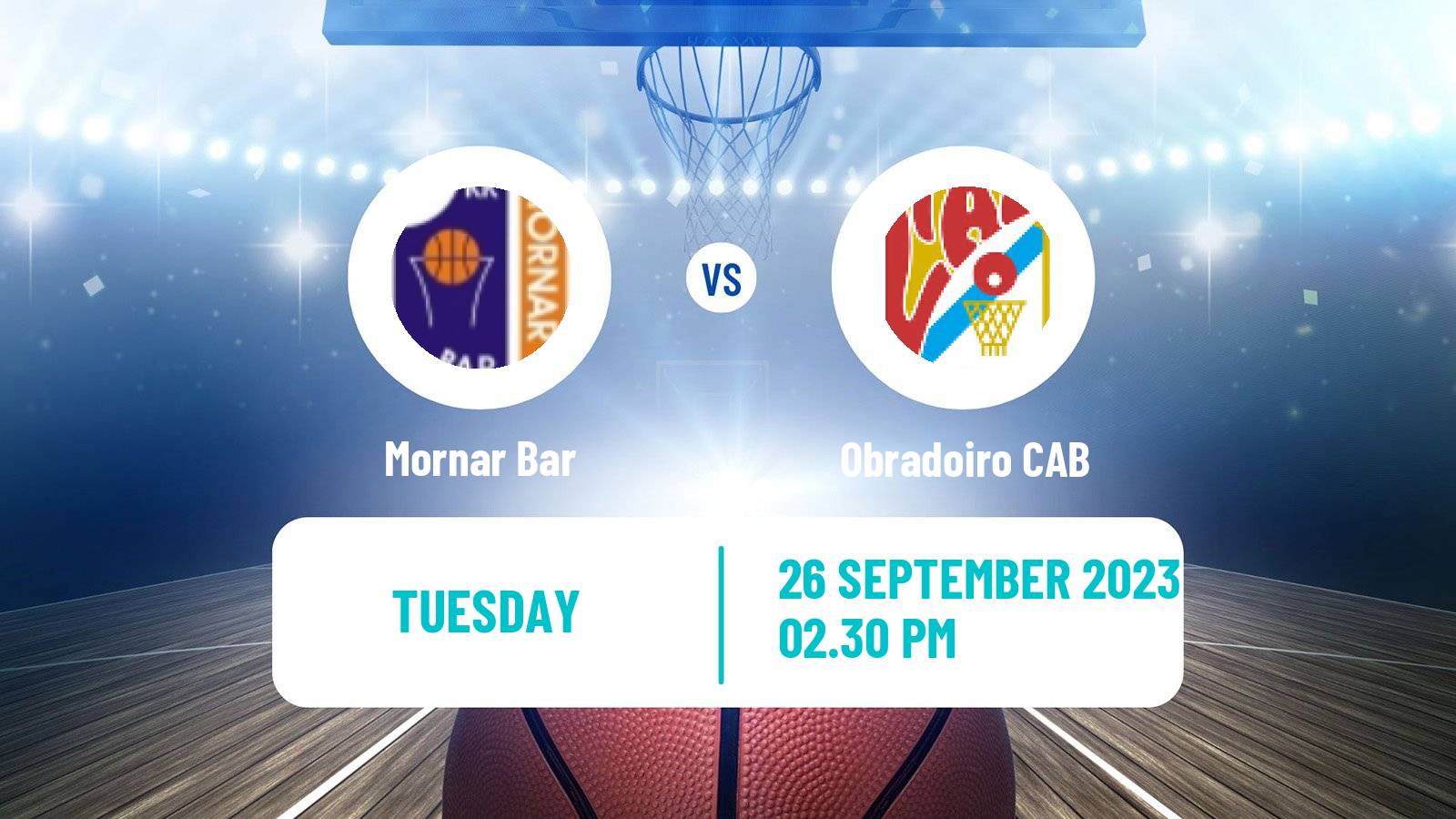 Basketball Champions League Basketball Mornar Bar - Obradoiro CAB