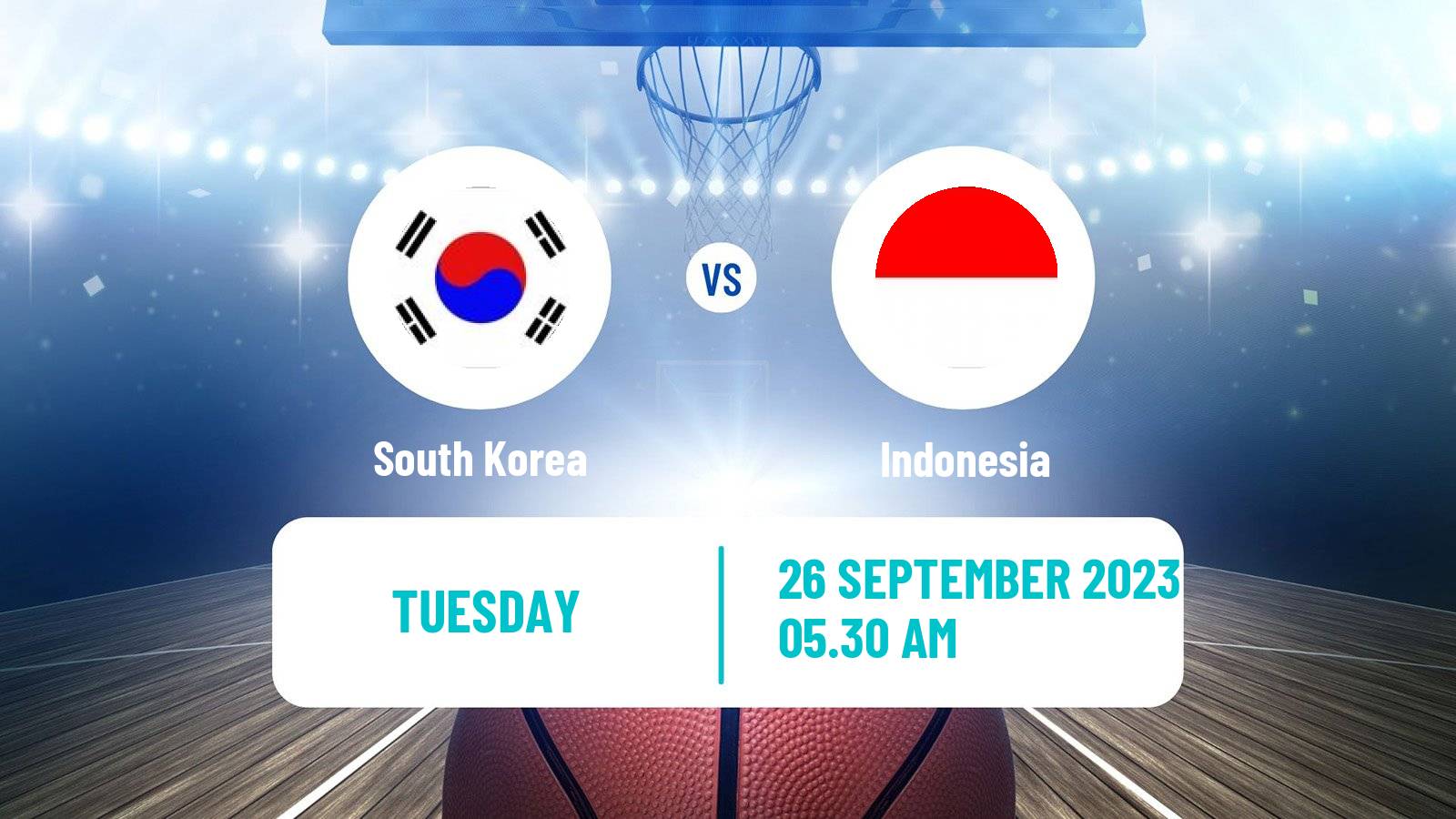 Basketball Asian Games Basketball South Korea - Indonesia