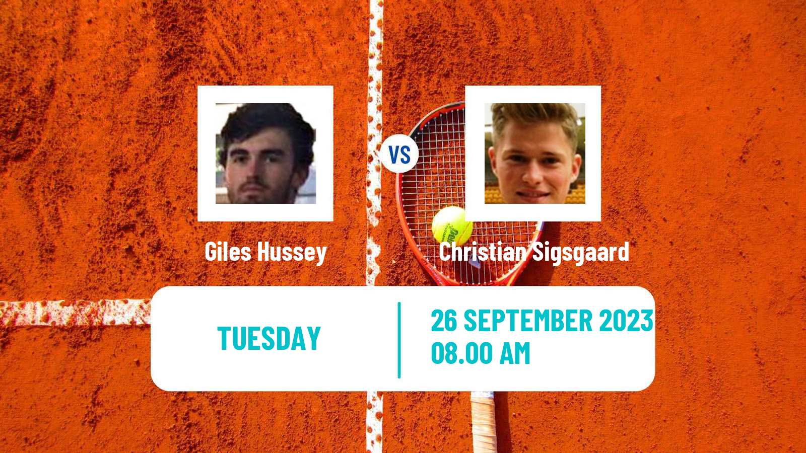 Tennis ITF M25 Falun Men Giles Hussey - Christian Sigsgaard