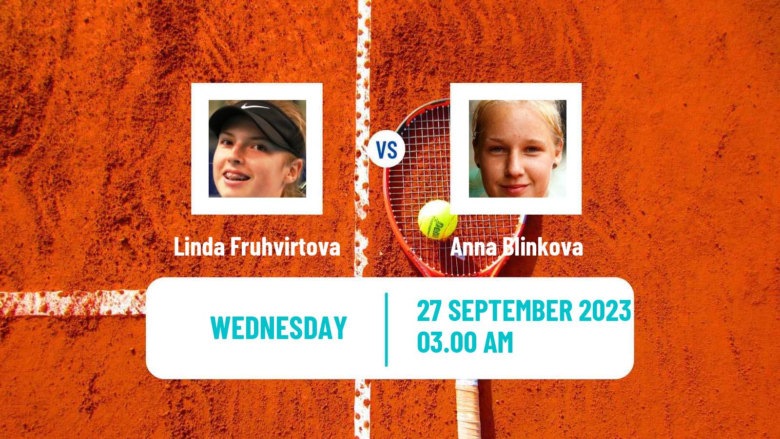 Tennis WTA Ningbo Linda Fruhvirtova - Anna Blinkova