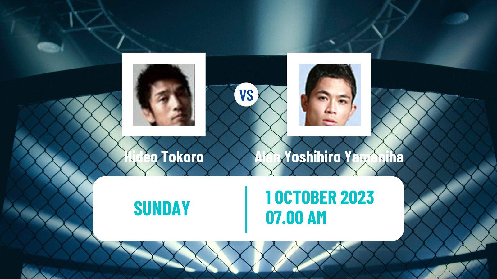 MMA Bantamweight Rizin Men Hideo Tokoro - Alan Yoshihiro Yamaniha