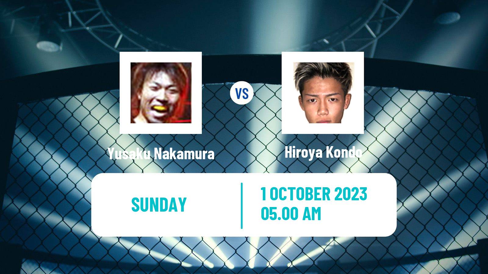 MMA Catchweight Rizin Men Yusaku Nakamura - Hiroya Kondo