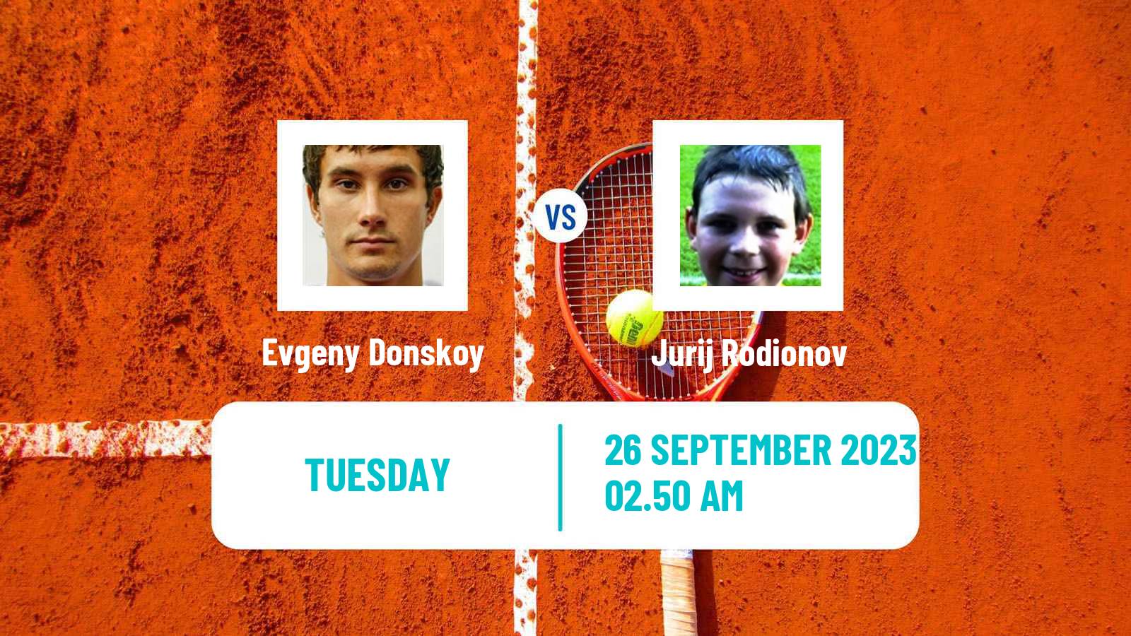 Tennis ATP Nur-Sultan Evgeny Donskoy - Jurij Rodionov