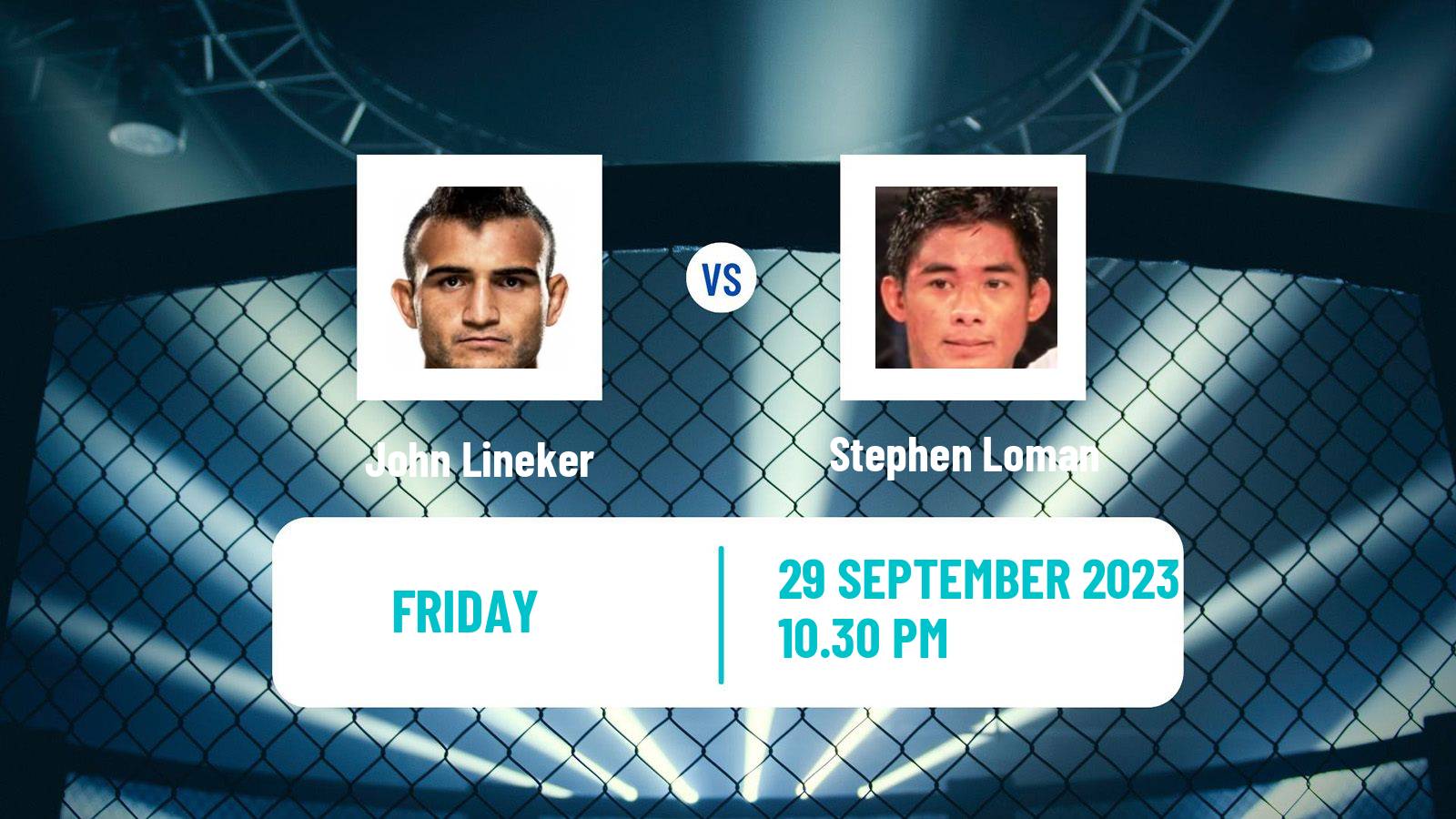 MMA Bantamweight One Championship Men John Lineker - Stephen Loman