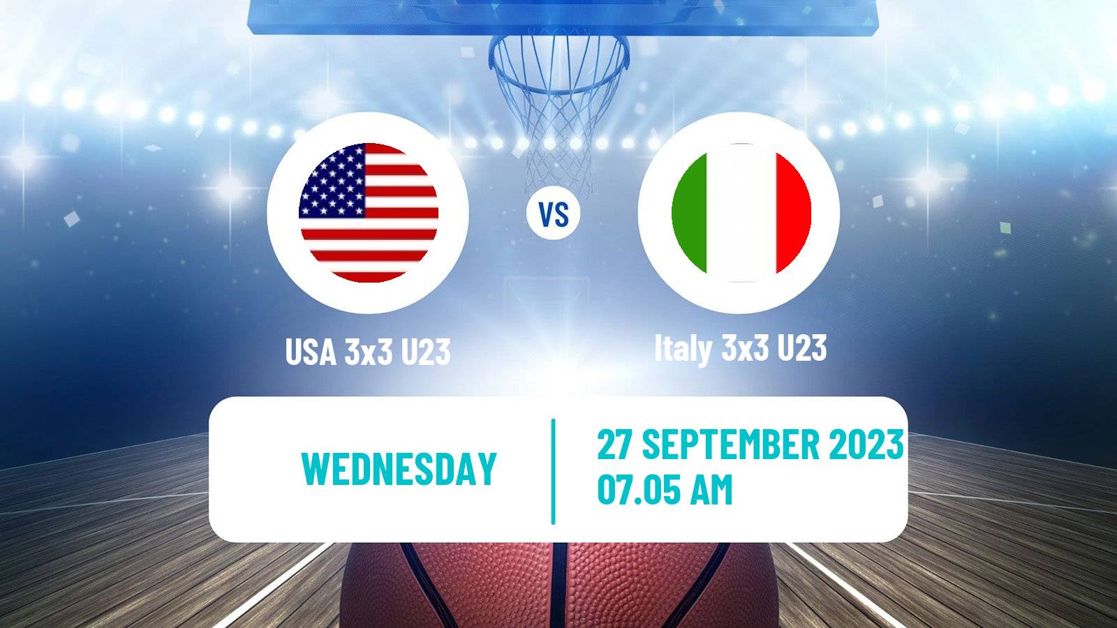 Basketball World Cup Basketball 3x3 U23 USA 3x3 U23 - Italy 3x3 U23
