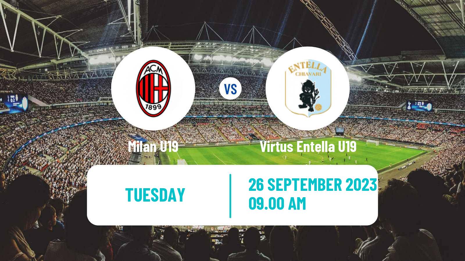 Soccer Coppa Italia Primavera Milan U19 - Virtus Entella U19
