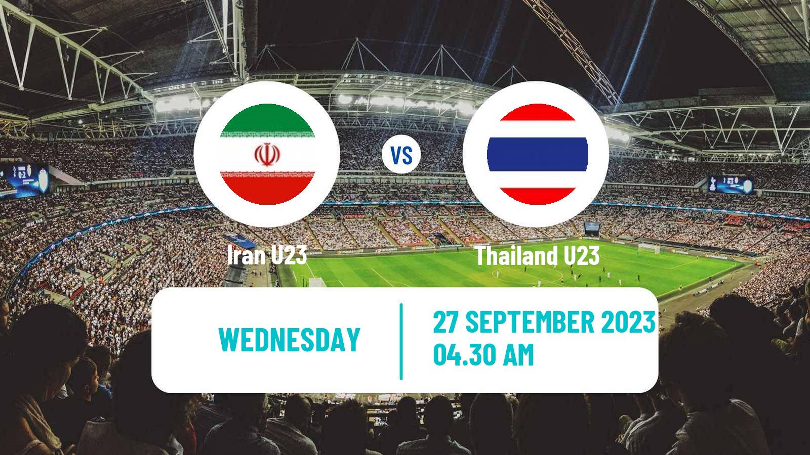 Soccer Asian Games Football Iran U23 - Thailand U23