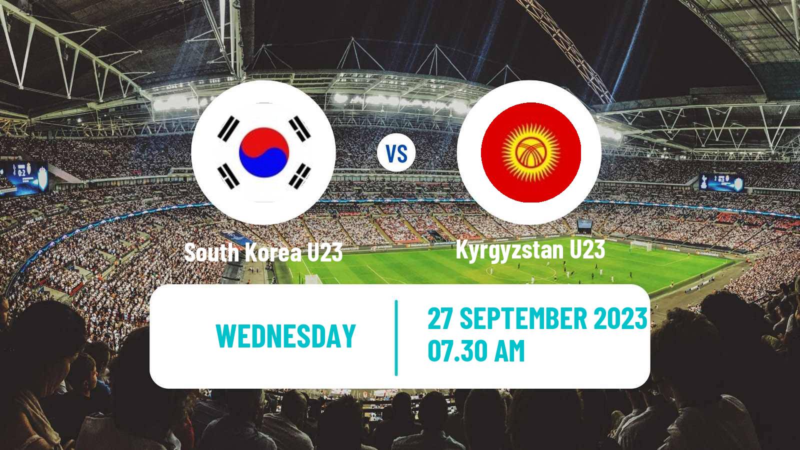 Soccer Asian Games Football South Korea U23 - Kyrgyzstan U23