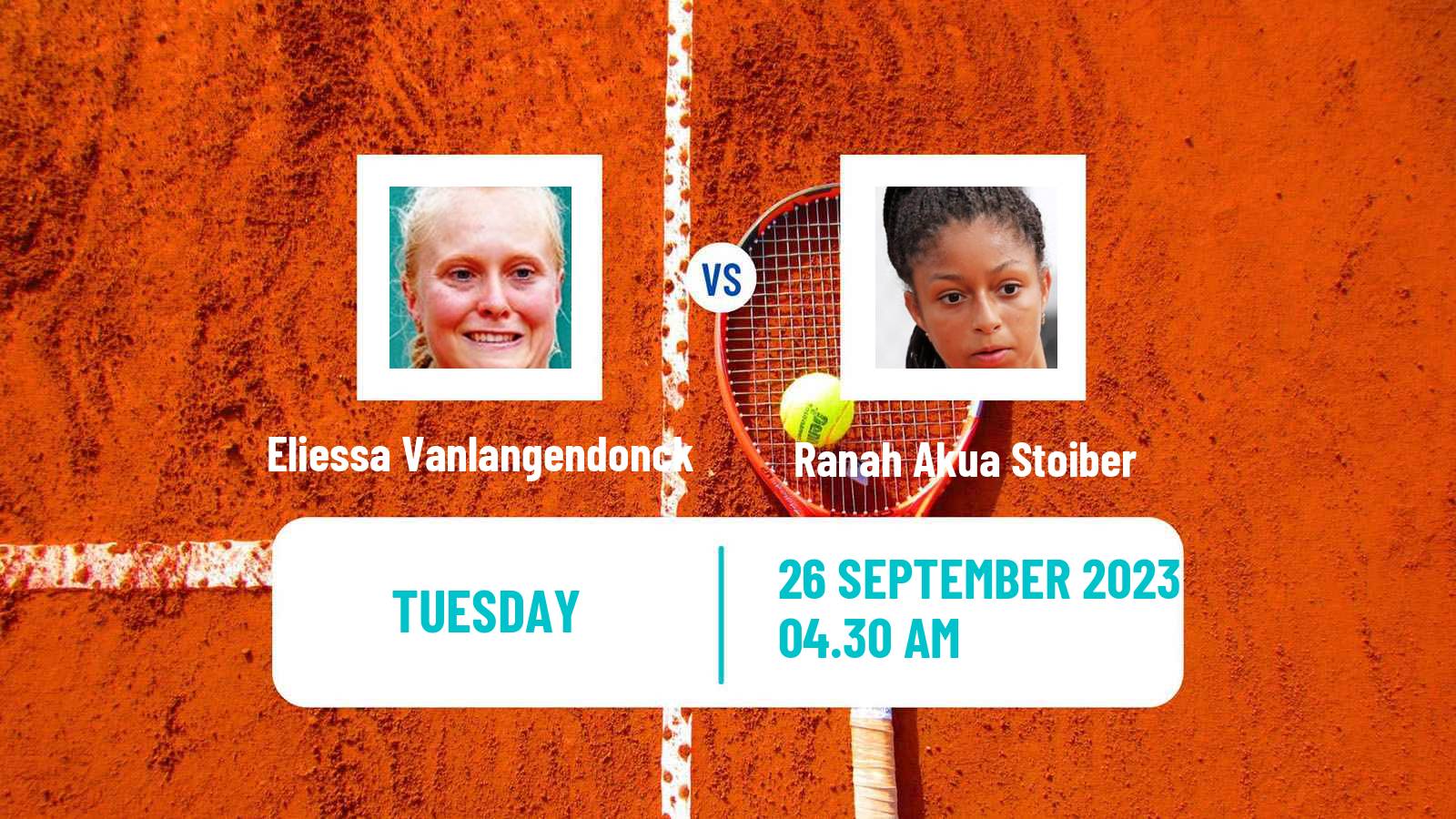Tennis ITF W15 Monastir 34 Women Eliessa Vanlangendonck - Ranah Akua Stoiber