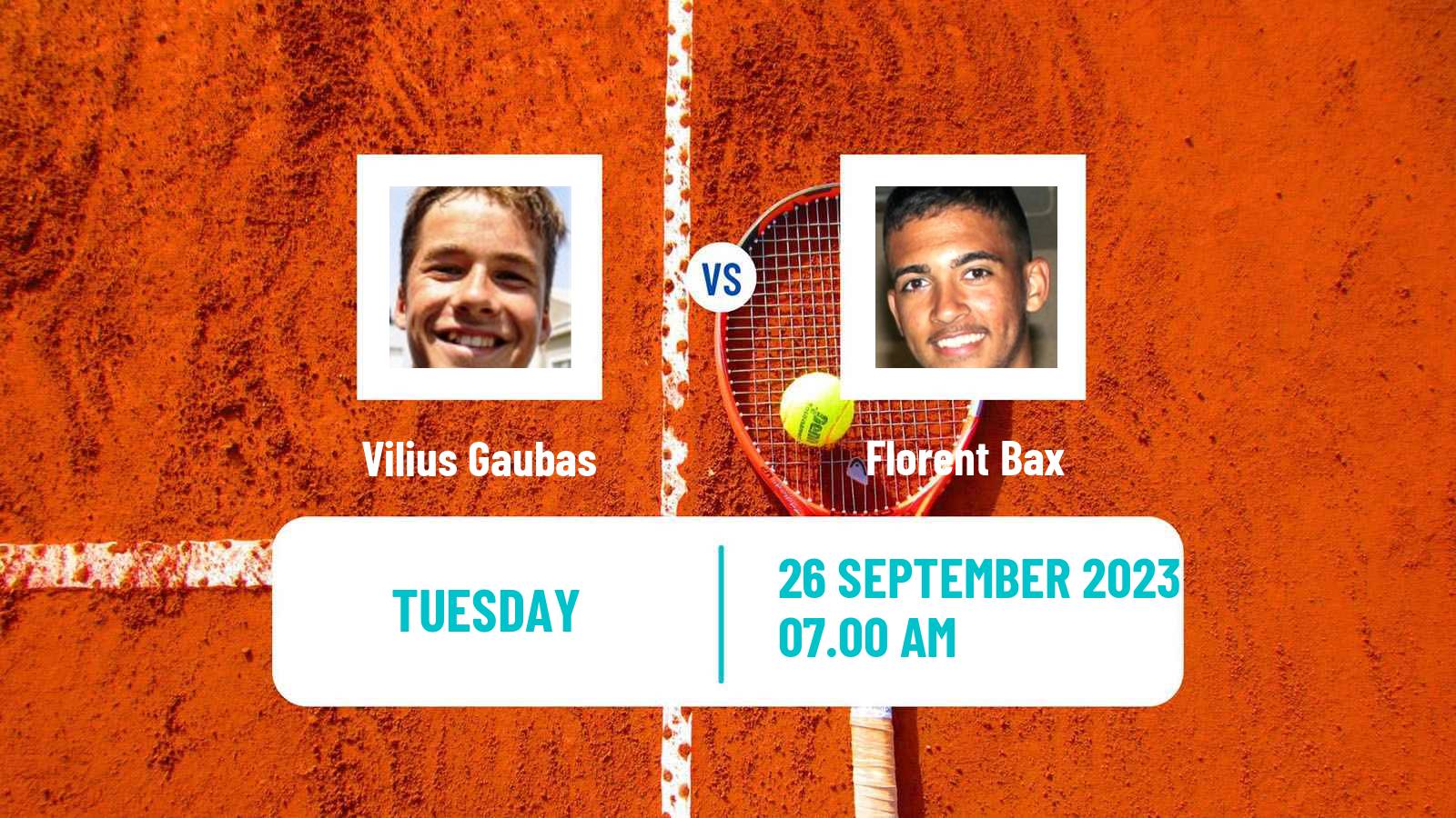Tennis ITF M25 Sabadell 2 Men 2023 Vilius Gaubas - Florent Bax