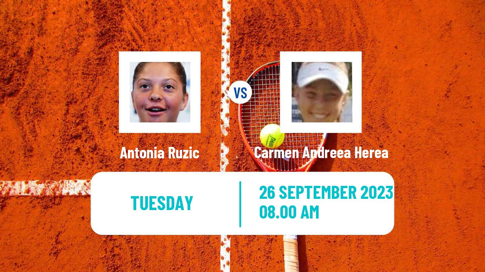 Tennis ITF W40 Kursumlijska Banja Women 2023 Antonia Ruzic - Carmen Andreea Herea