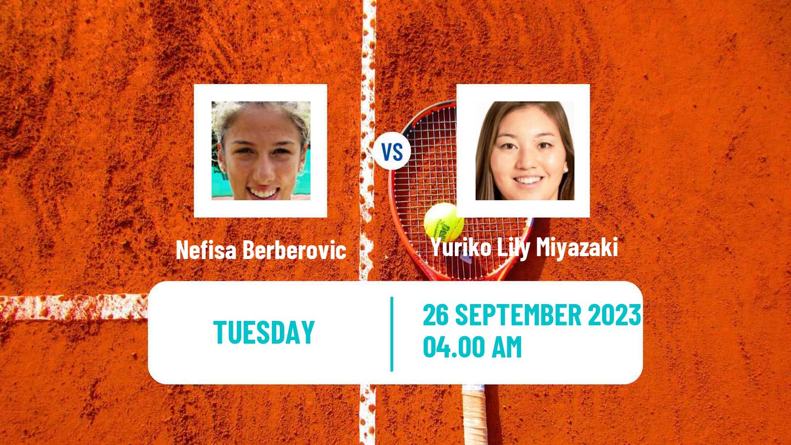 Tennis ITF W25 Santarem Women Nefisa Berberovic - Yuriko Lily Miyazaki