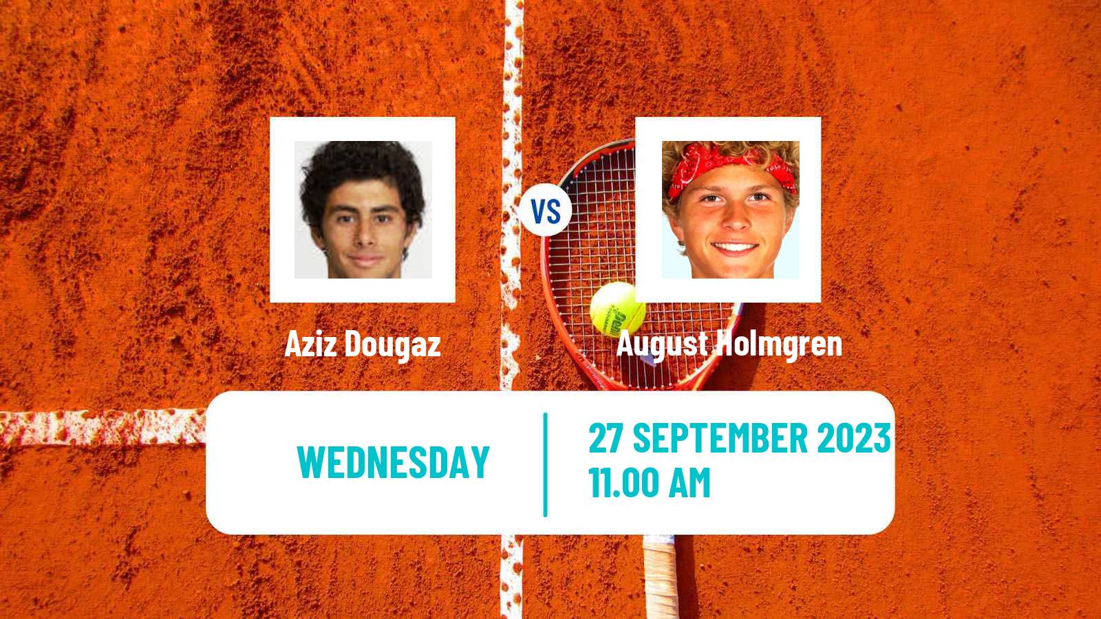 Tennis Charleston Challenger Men Aziz Dougaz - August Holmgren