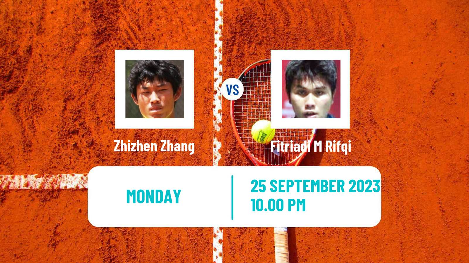 Tennis ATP Asian Games Zhizhen Zhang - M Rifqi Fitriadi