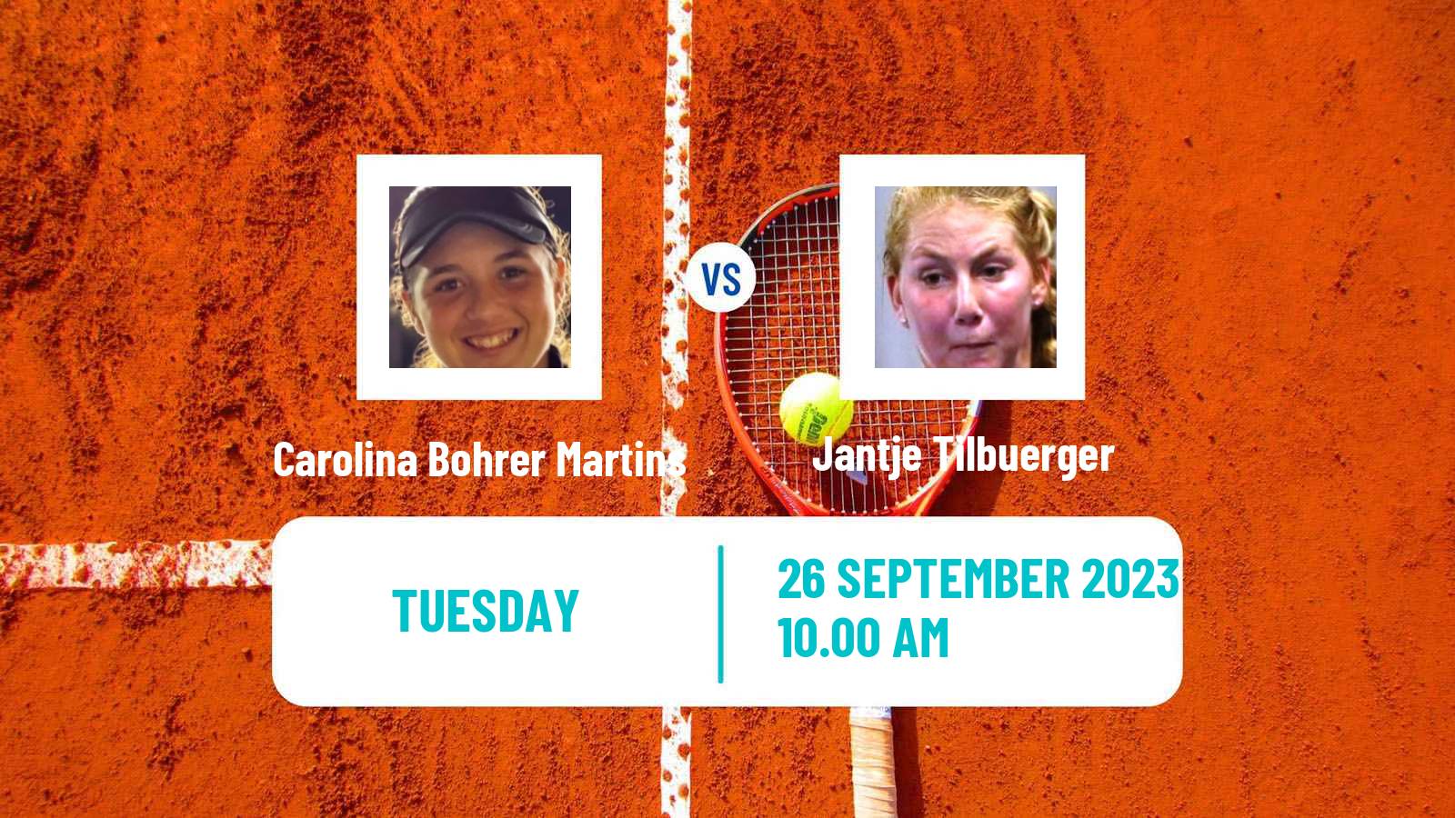 Tennis ITF W15 Hilton Head Sc Women Carolina Bohrer Martins - Jantje Tilbuerger