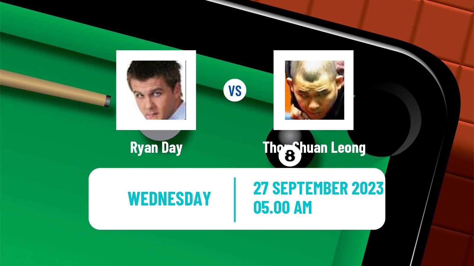 Snooker British Open Ryan Day - Thor Chuan Leong