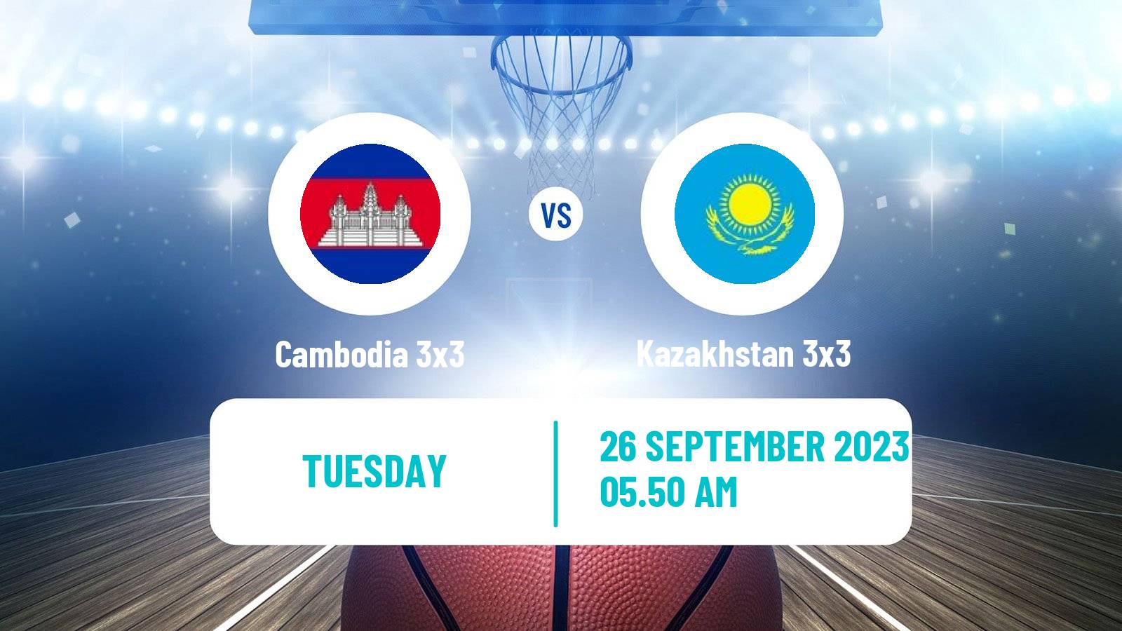 Basketball Asian Games Basketball 3x3 Cambodia 3x3 - Kazakhstan 3x3