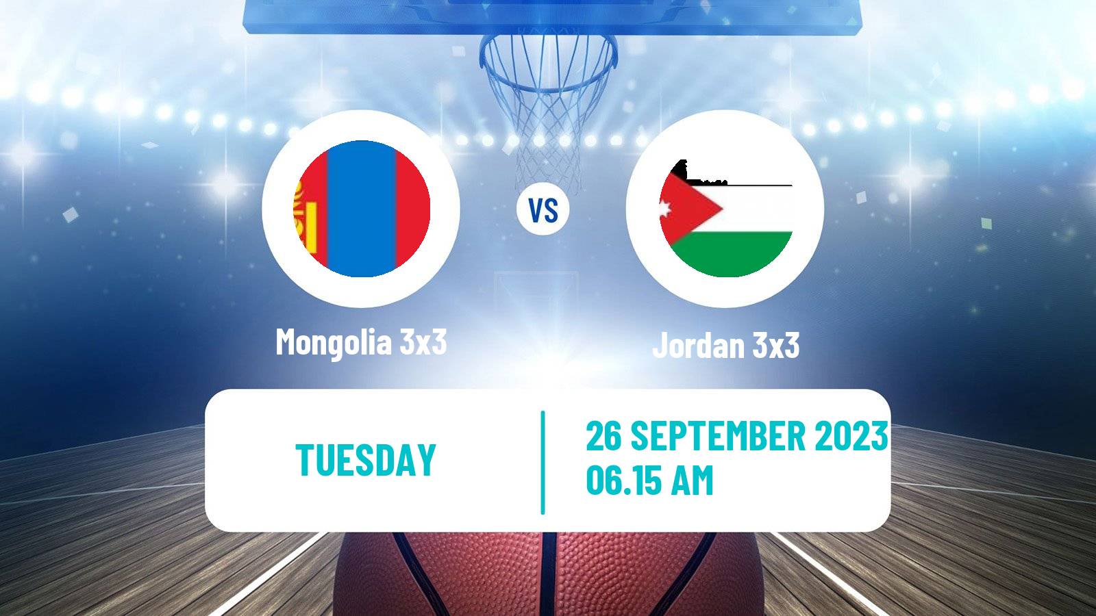 Basketball Asian Games Basketball 3x3 Mongolia 3x3 - Jordan 3x3