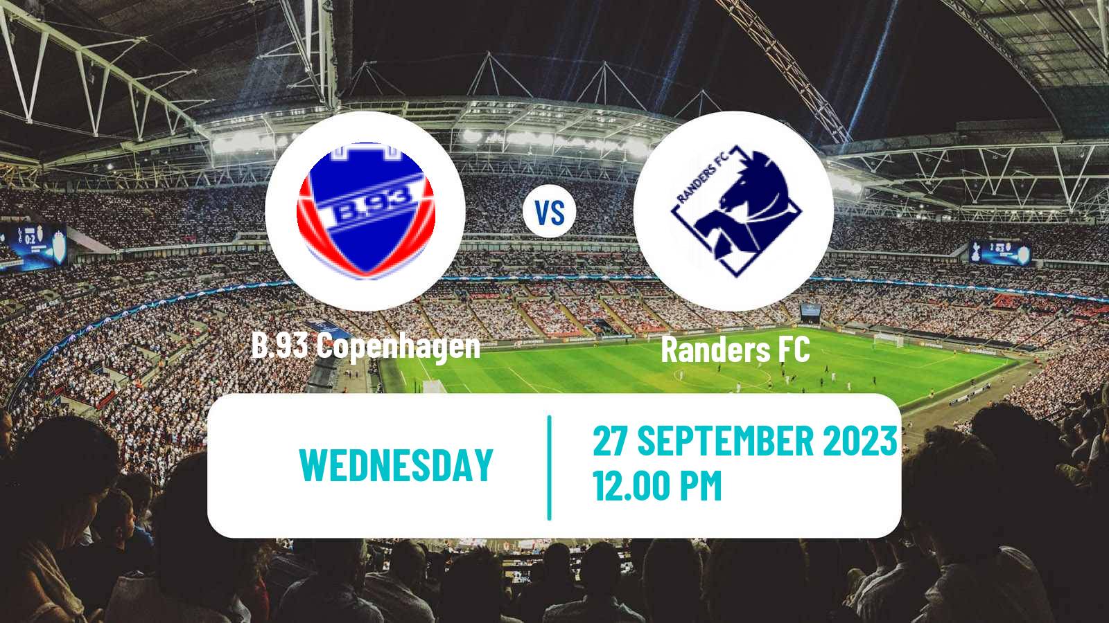 Soccer Danish Landspokal Cup B.93 Copenhagen - Randers FC