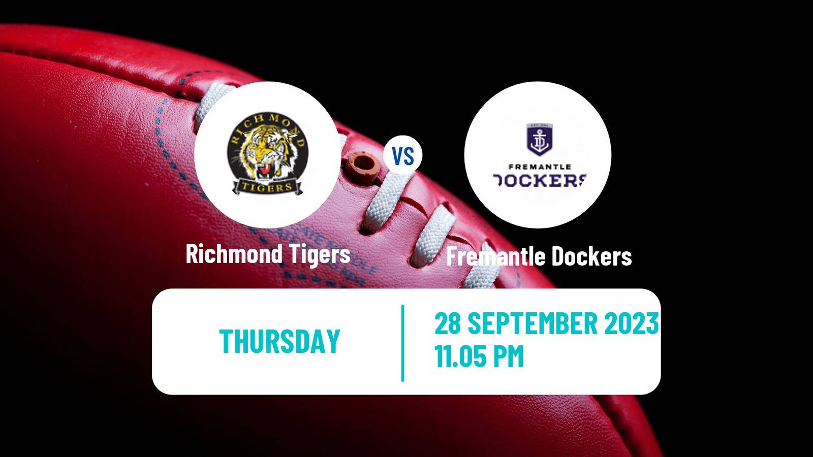 Aussie rules AFL Women Richmond Tigers - Fremantle Dockers