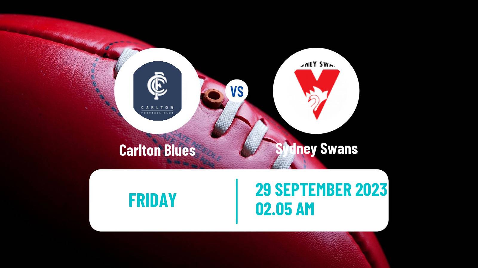 Aussie rules AFL Women Carlton Blues - Sydney Swans