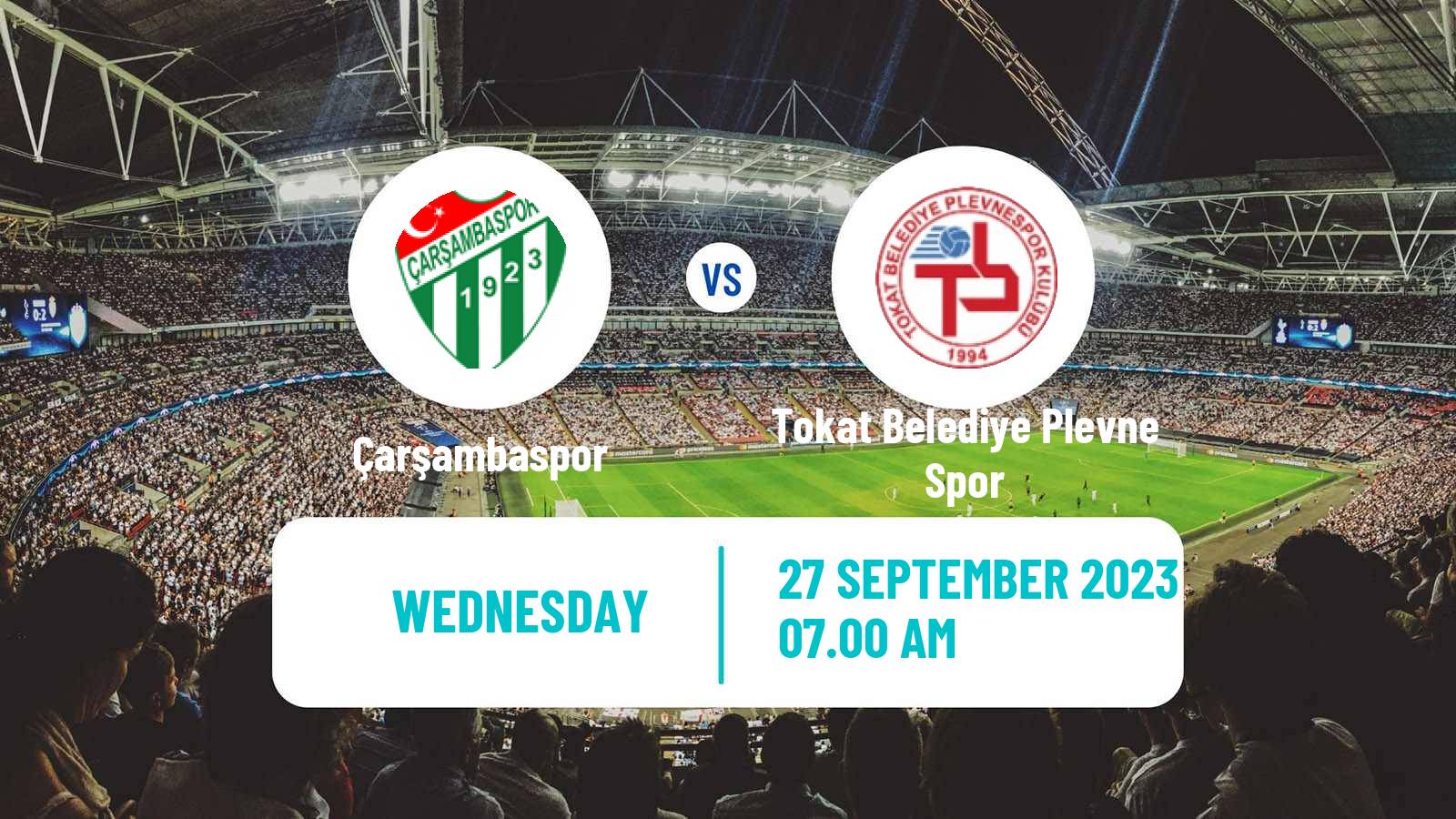 Soccer Turkish Cup Çarşambaspor - Tokat Belediye Plevne Spor
