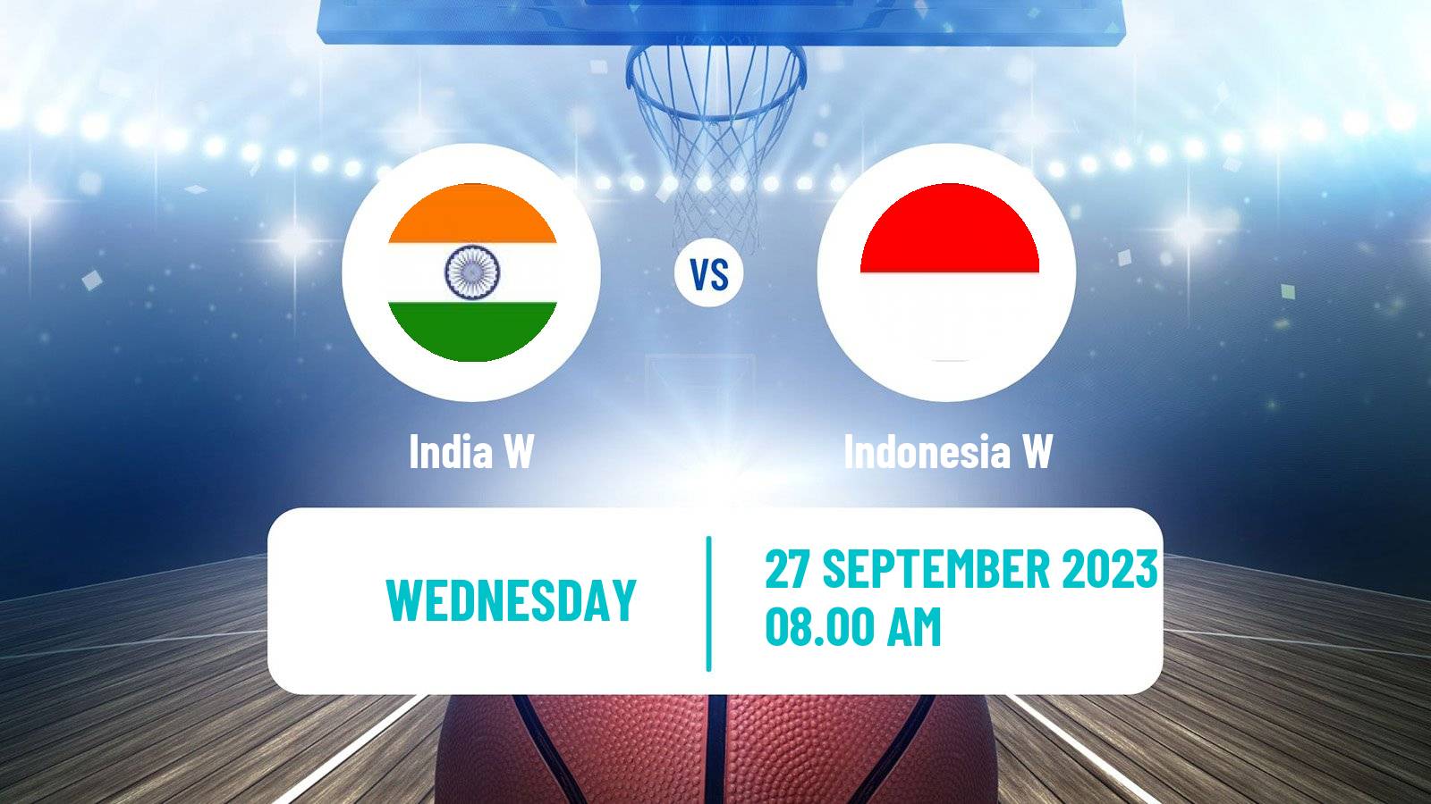 Basketball Asian Games Basketball Women India W - Indonesia W