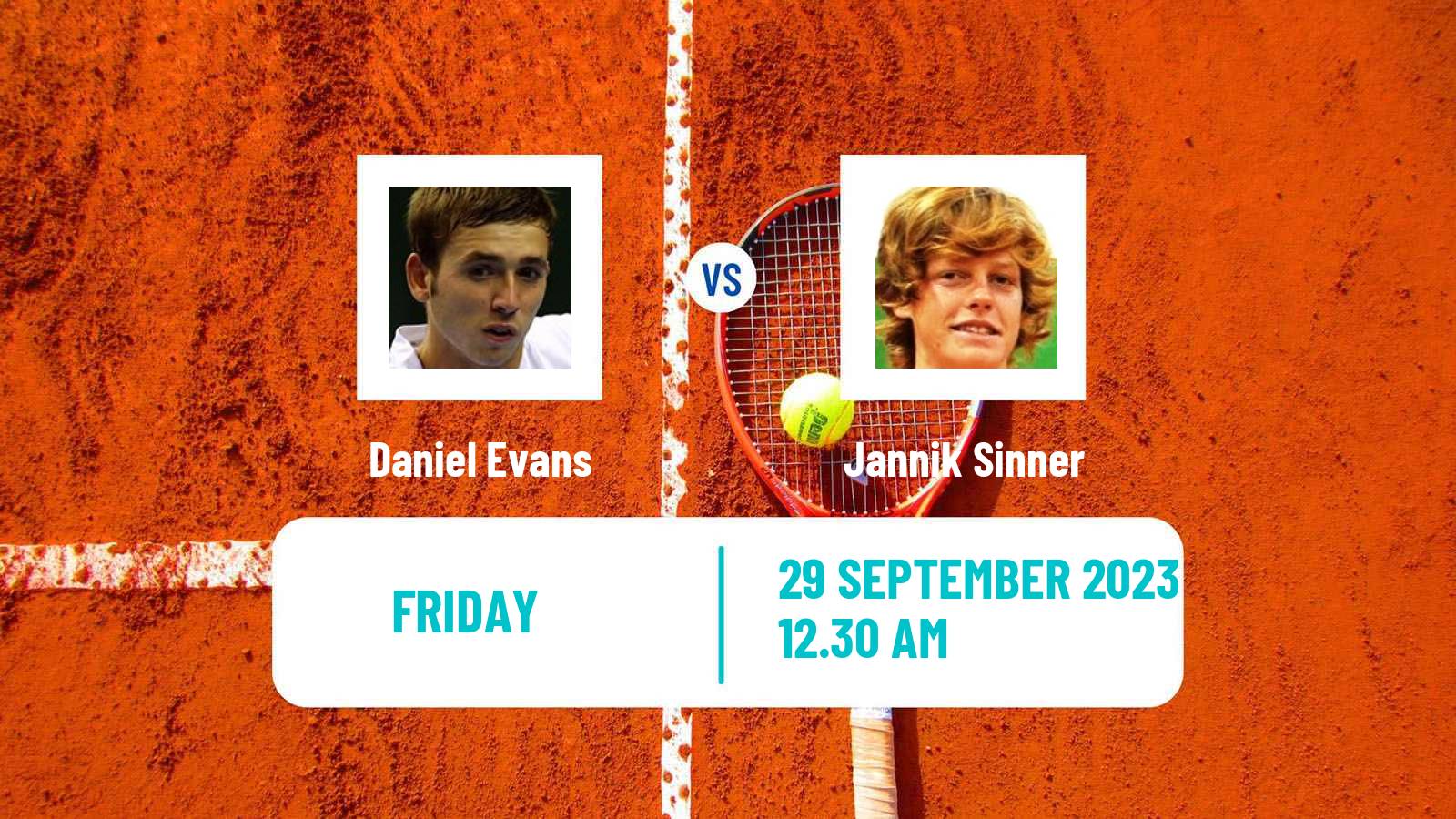 Tennis ATP Beijing Daniel Evans - Jannik Sinner