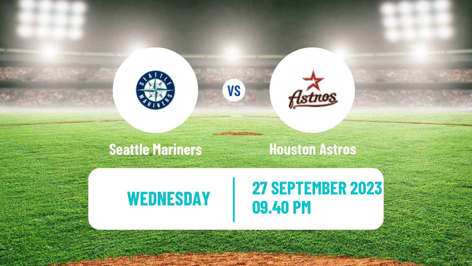 Baseball MLB Seattle Mariners - Houston Astros