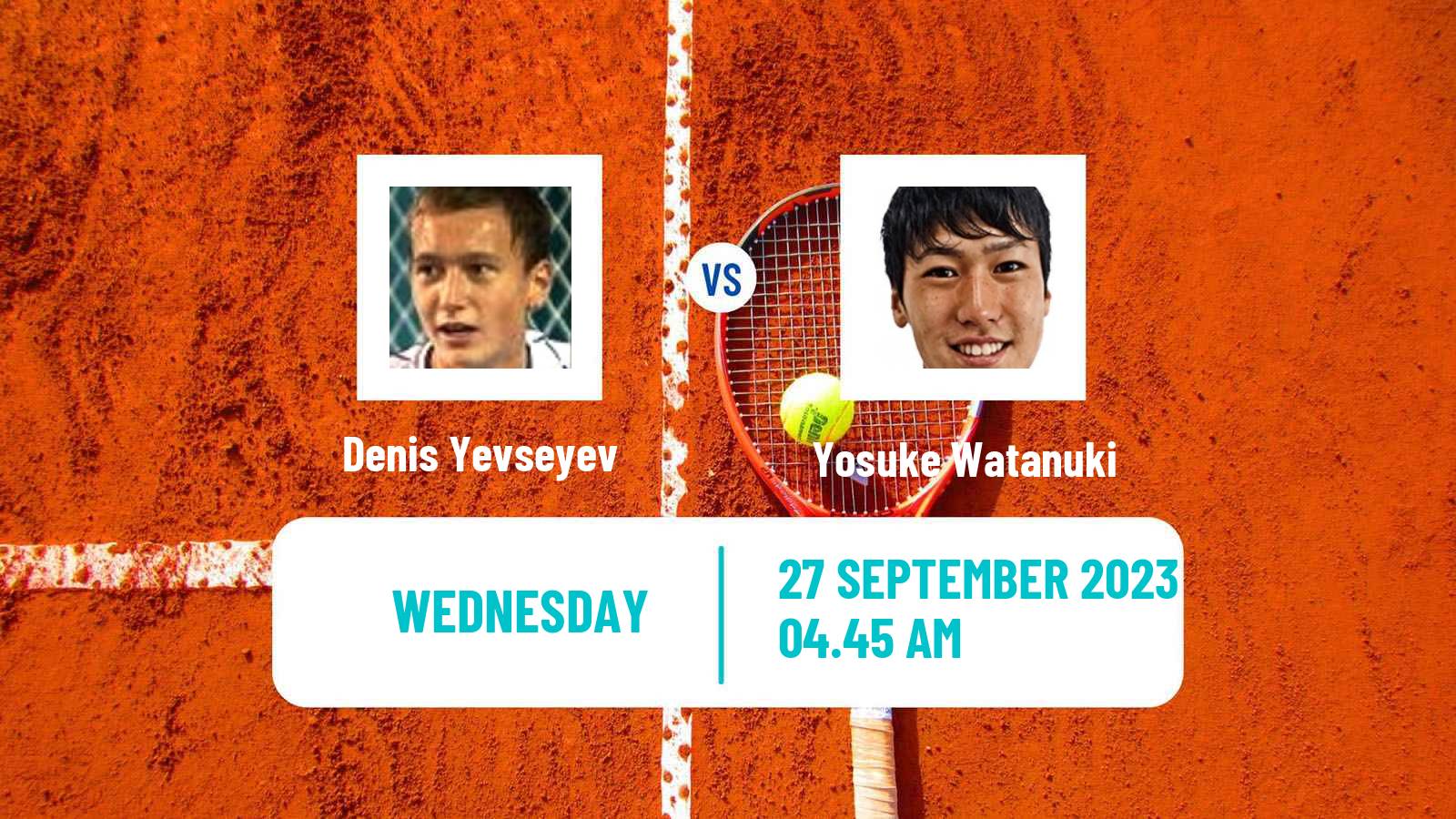 Tennis ATP Asian Games Denis Yevseyev - Yosuke Watanuki
