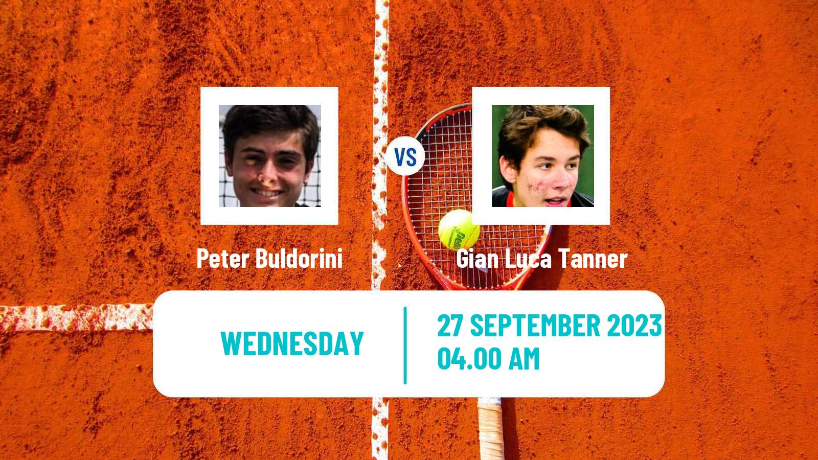 Tennis ITF M15 Sharm Elsheikh 11 Men 2023 Peter Buldorini - Gian Luca Tanner