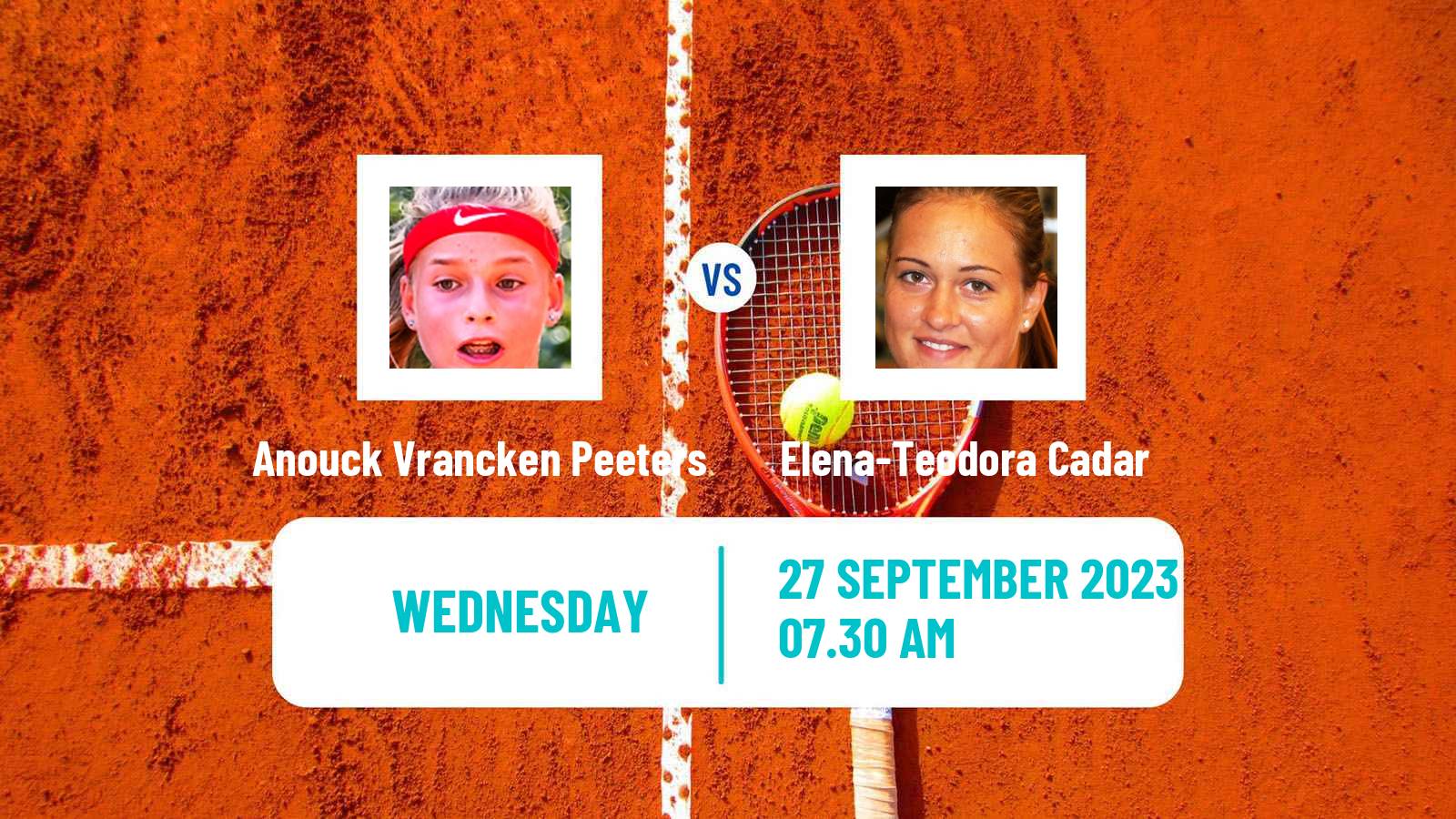 Tennis ITF W15 Sharm Elsheikh 12 Women Anouck Vrancken Peeters - Elena-Teodora Cadar