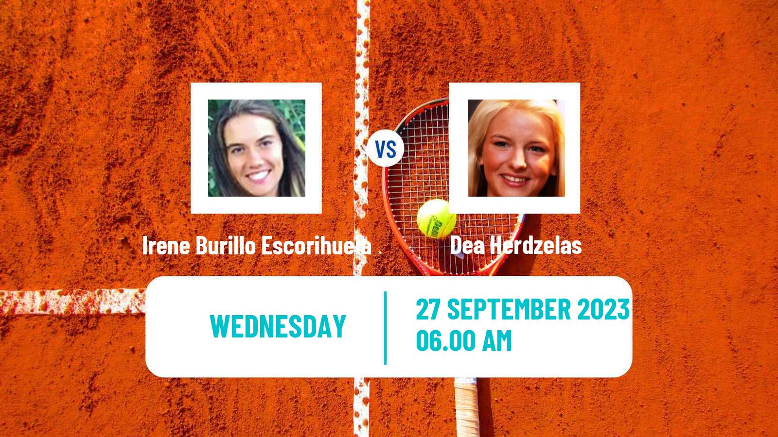 Tennis ITF W40 Kursumlijska Banja Women Irene Burillo Escorihuela - Dea Herdzelas