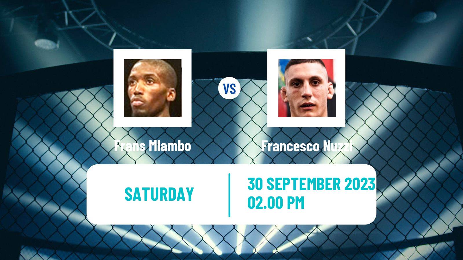 MMA Bantamweight Pfl Men Frans Mlambo - Francesco Nuzzi