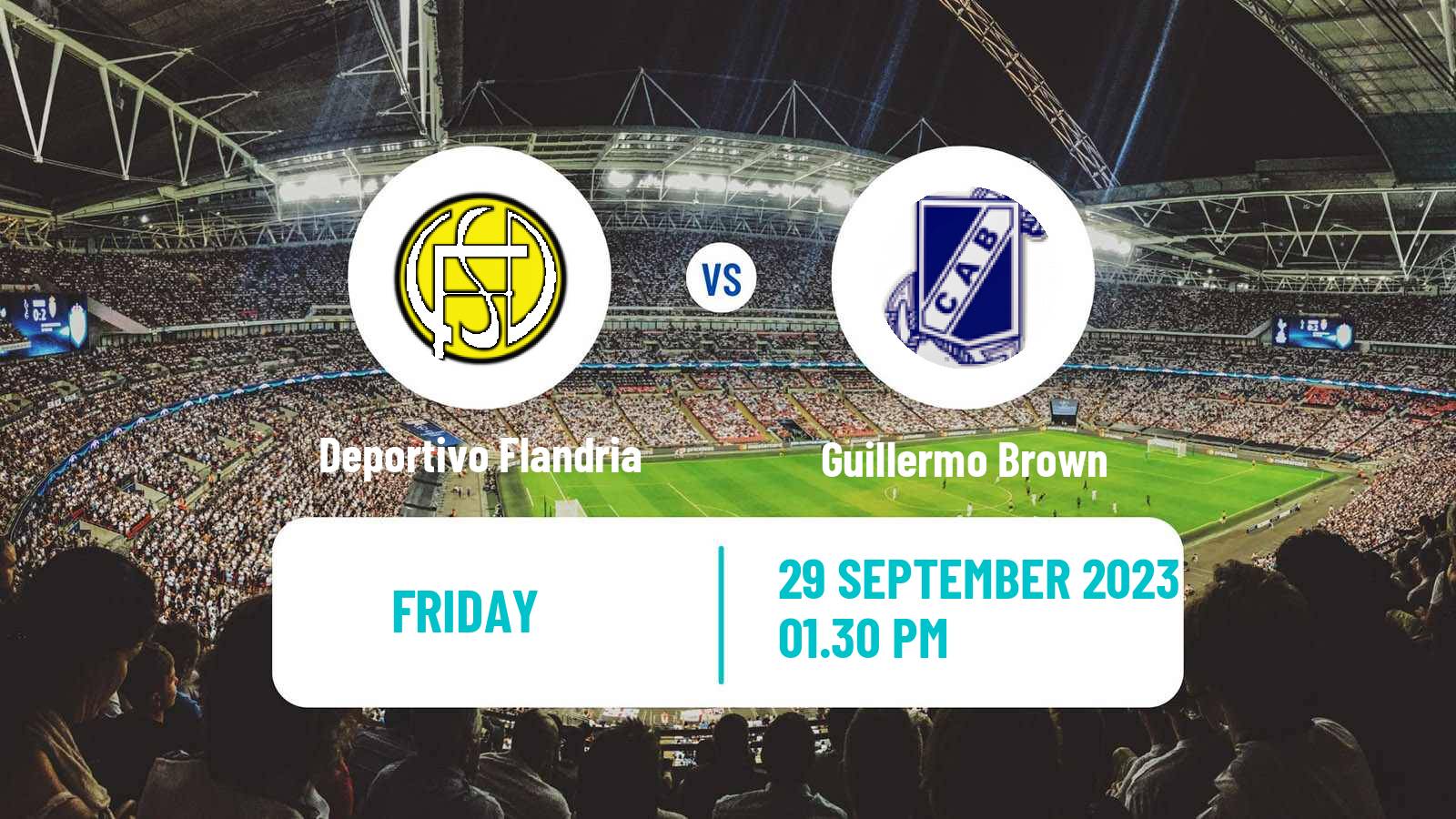 Soccer Argentinian Primera Nacional Deportivo Flandria - Guillermo Brown