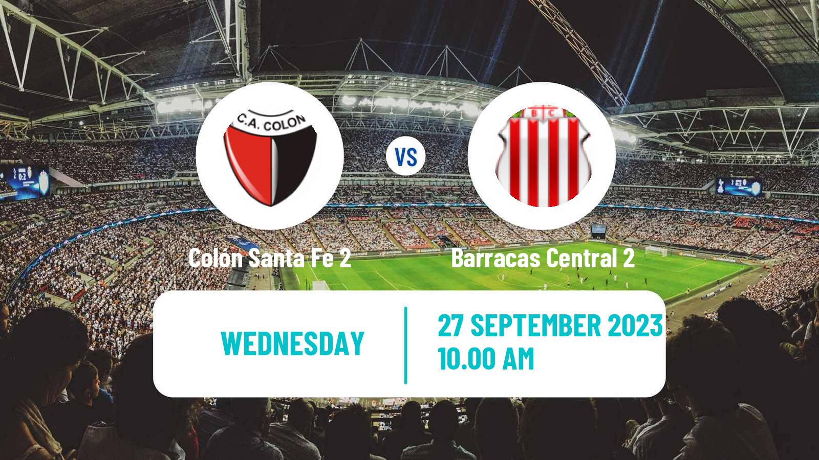 Soccer Argentinian Reserve League Colón Santa Fe 2 - Barracas Central 2