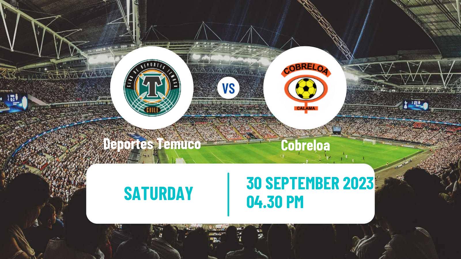 Soccer Chilean Primera B Deportes Temuco - Cobreloa