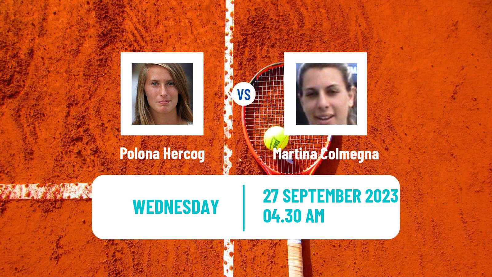 Tennis ITF W25 Santa Margherita Di Pula 12 Women Polona Hercog - Martina Colmegna