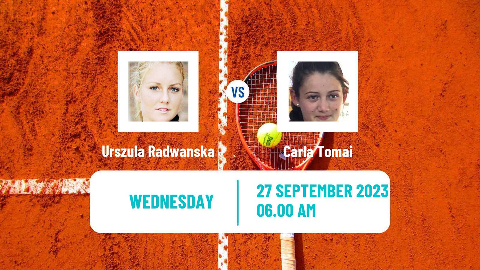 Tennis ITF W25 Santarem Women Urszula Radwanska - Carla Tomai