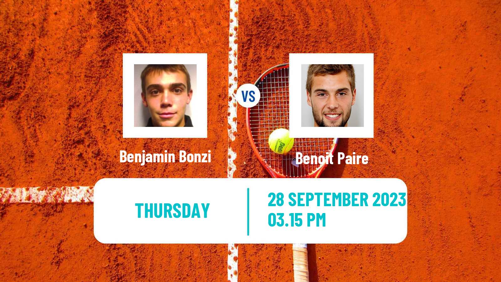 Tennis Orleans Challenger Men Benjamin Bonzi - Benoit Paire